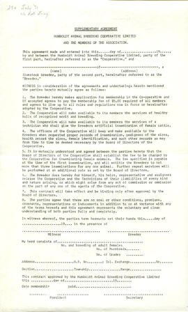 Agreement Form