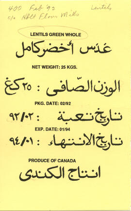 Product Label