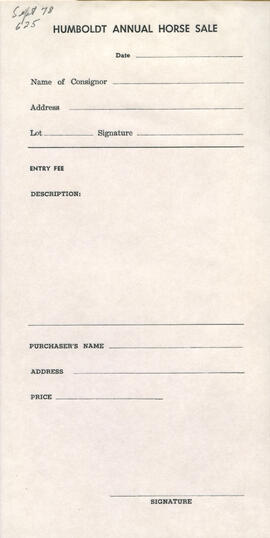 Consignment Form