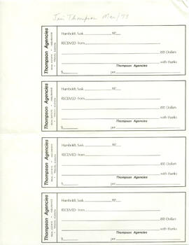 Receipt Forms