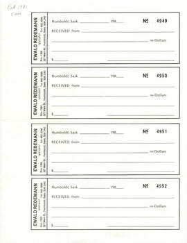 Receipt Forms