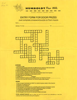 Crossword Puzzle