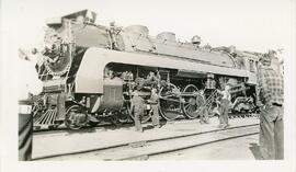 Canadian National Train Engine #6047 in Biggar, Saskatchewan