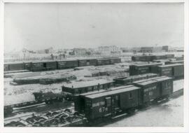 CNR Railyard in Biggar, Saskatchewan