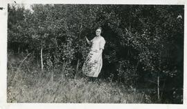 Miss Brown in Biggar, Saskatchewan