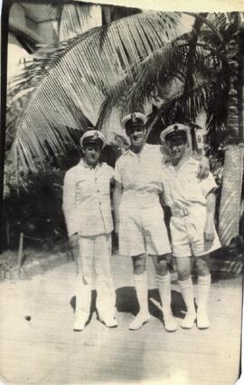 Three Men In Naval Uniform In "Naples, Italy"