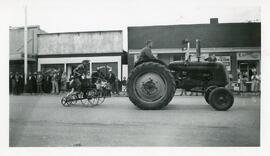 A Tractor and Parade Float at The Jubilee Parade