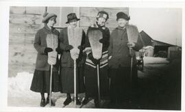 A Ladies Curling Team in Biggar, Saskatchewan