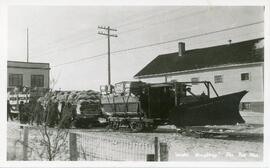 Winter Freighting - The Pas, Manitoba