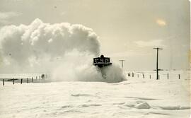 CNR Snow Plow near Biggar