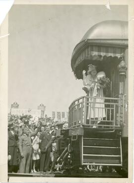 Queen Elizabeth (Queen Mum) in Biggar, Saskatchewan