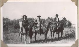 First Nation riding his pony