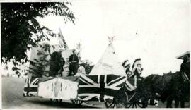 July 1st parade float - themed North-West Mounted Police