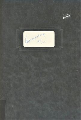 1971 Homecoming Committee Minutes and Other Records