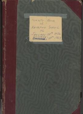 Minute Book of Katepwe School District #116