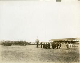 Event crowd and VIPs at Indian Head Fairgrounds