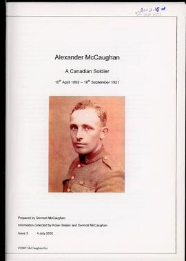 Alexander McCaughan: A Canadian Soldier