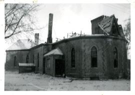 Methodist Church destroyed by fire