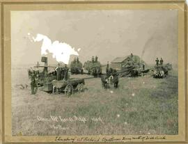 Threshing at Richard Copithorn's farm - Alex McLeod's Outfit - 1909