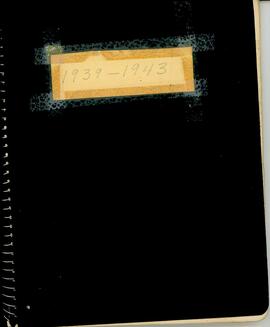 Royal Canadian Legion Ladies Auxiliary Minute Book 1939 - 1943