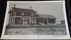 Laminated Copy of Indian Head Station in the Late 1880's- Courtesy Canadian  Pacific Archives