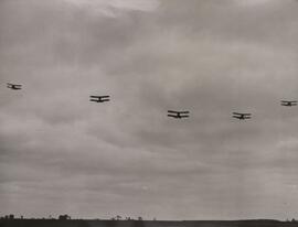 War planes in flight