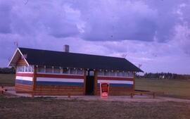 Barr Colony days sign and building