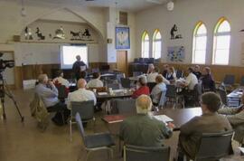 Don Duncan talking to group