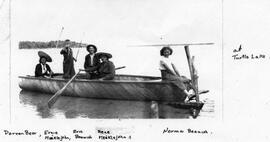 Children in a boat at Turtle Lake