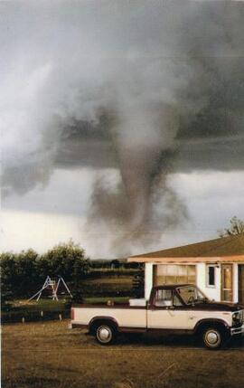 Tornado touching down west of Lloydminster