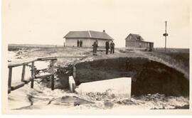 Spillway and dam at Melfort Sask.