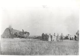 Threshing at John Carlson's farm