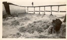 Spillway and dam at Melfort Sask.