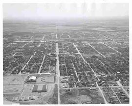 Aerial view of Moose Jaw, Saskatchewan