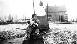 Andy Greyeyes by the well