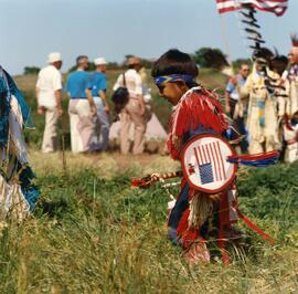 Young dancer in ceremonial procession