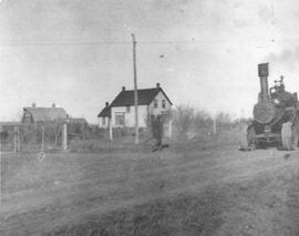 Farmyard and tractor