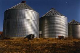 Steel grain bins