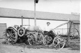 Machinery by Beaver Lumber building