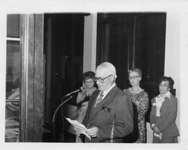 Fred Sim speaking at Heritage Corner opening