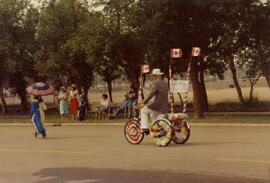 J.D. (Don) McGill on a 3-wheeler