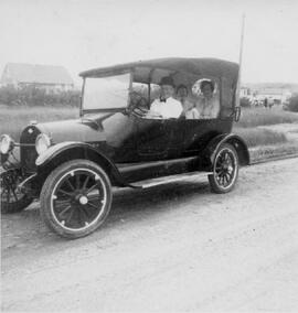 Antique car on parade