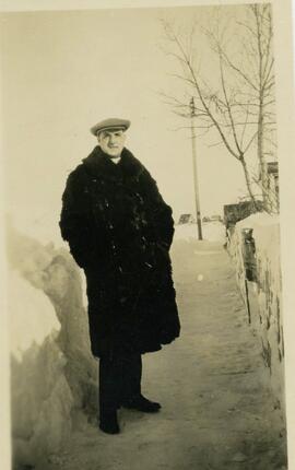 Rev. Benjamin Crowe in a buffalo coat