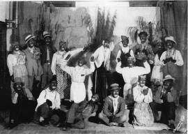 Minstrel Show performers on stage