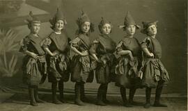 Six children in costume