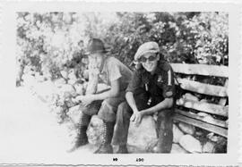 Young men on a bench