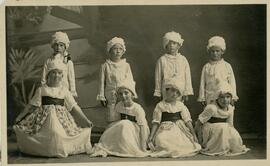 Boys and girls in costume