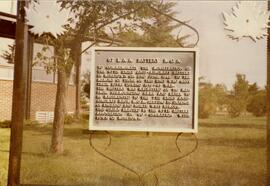 Plaque commemorating 67th LAA Battery #2