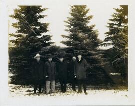 Cutting the Main Street Christmas tree