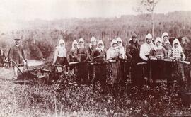 People Working a Plow